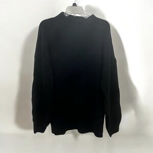 Unisex Vintage Black Crewneck Sweater – Size 2XL
